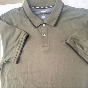 DKNY Men's Polo Shirt in Olive